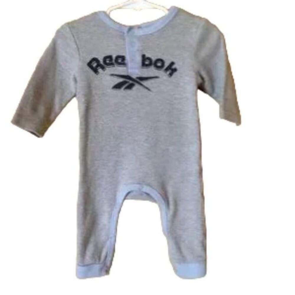 Reebok One-Piece Playsuit Gray/Blue 3/6 months